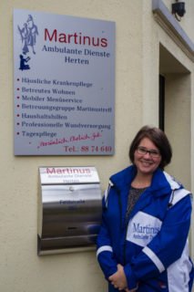 Davina Oertel wid die neuen Martinus Ambulanten Dienste in Herten leiten. Foto: SMMP/Bock